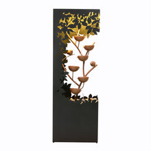 Load image into Gallery viewer, Black LED Fountain with Hollowed Flower & Bowl Design - Outdoor