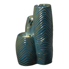 Load image into Gallery viewer, Ceramic Tiered Leaf Cascade Fountain