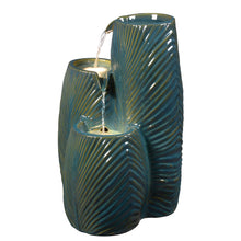 Load image into Gallery viewer, Ceramic Tiered Leaf Cascade Fountain