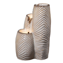 Load image into Gallery viewer, Ceramic Tiered Leaf Cascade Fountain