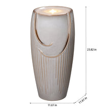 Load image into Gallery viewer, LED Ceramic Pillar Fountain