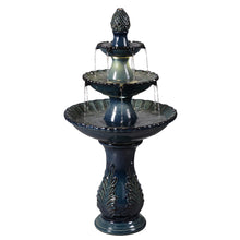Load image into Gallery viewer, LED 3-Tier Ceramic Fountain