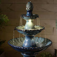 Load image into Gallery viewer, LED 3-Tier Ceramic Fountain