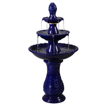 Load image into Gallery viewer, LED 3-Tier Ceramic Fountain