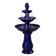 Load image into Gallery viewer, LED 3-Tier Ceramic Fountain