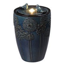 Load image into Gallery viewer, LED Ceramic Bird & Dandelion Fountain
