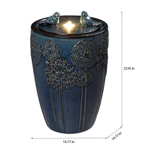 Load image into Gallery viewer, LED Ceramic Bird & Dandelion Fountain