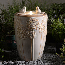 Load image into Gallery viewer, LED Ceramic Bird & Dandelion Fountain