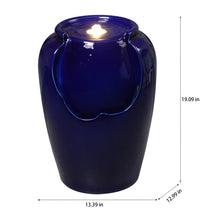 Load image into Gallery viewer, LED Ceramic Ripple Top Fountain