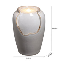 Load image into Gallery viewer, LED Ceramic Ripple Top Fountain
