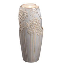 Load image into Gallery viewer, LED Tall Ceramic Floral Cascade Fountain