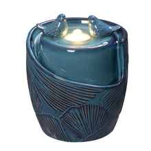 Load image into Gallery viewer, Ceramic Tabletop Double Bird Bubbler Fountain