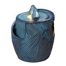 Load image into Gallery viewer, Ceramic Tabletop Double Bird Bubbler Fountain