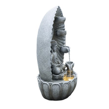 Load image into Gallery viewer, LED Buddha Cascade Water Fountain