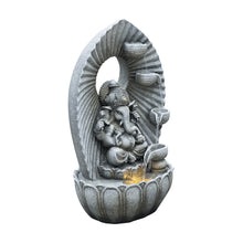 Load image into Gallery viewer, LED Ganesha Cascade Water Fountain