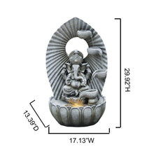 Load image into Gallery viewer, LED Ganesha Cascade Water Fountain