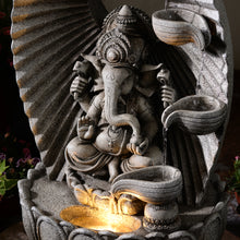 Load image into Gallery viewer, LED Ganesha Cascade Water Fountain