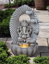 Load image into Gallery viewer, LED Ganesha Cascade Water Fountain