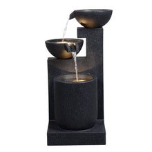 Load image into Gallery viewer, LED Modern Tiered Bowl Fountain