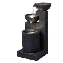 Load image into Gallery viewer, LED Modern Tiered Bowl Fountain