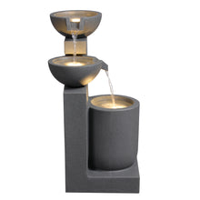 Load image into Gallery viewer, LED Modern Tiered Bowl Fountain