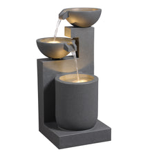 Load image into Gallery viewer, LED Modern Tiered Bowl Fountain