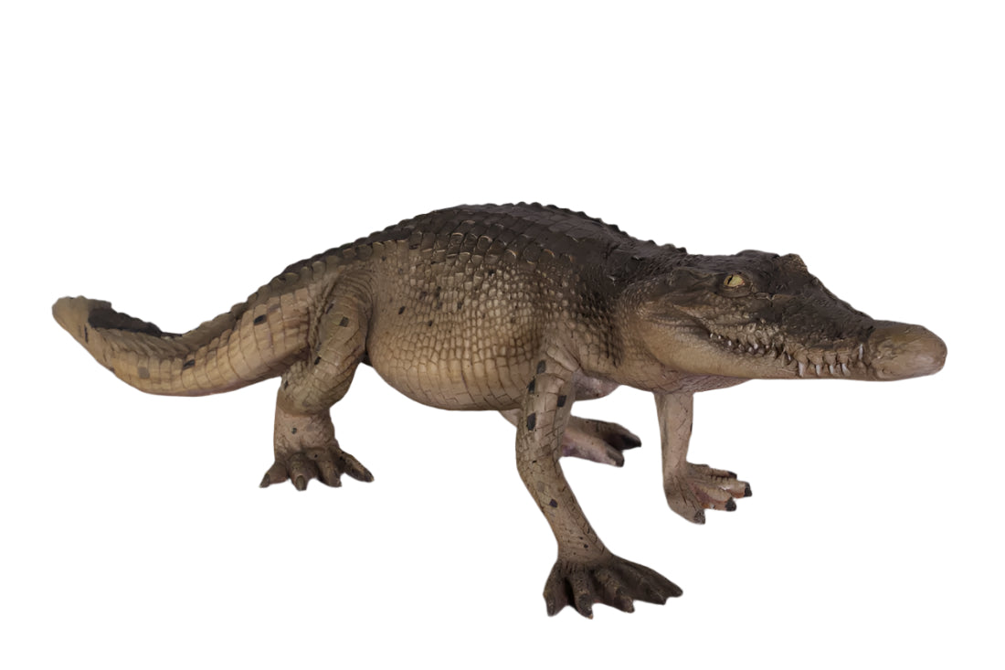 Made to Order: Ph-080112 - Crocodile Walking 4 Ft Long - Resin/Fibreglass