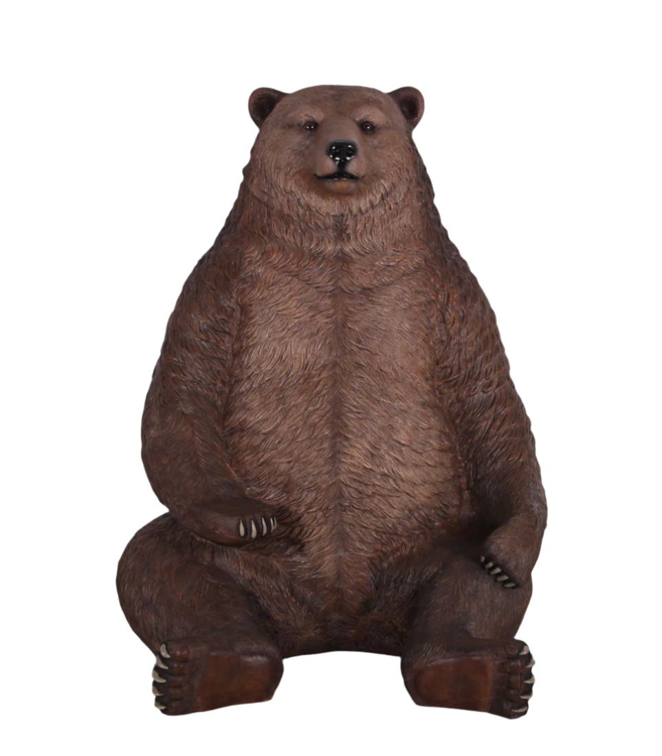 Made to Order: Ph-130011 - Grizzly Bear Sitting - Jumbo Resin/Fibreglass