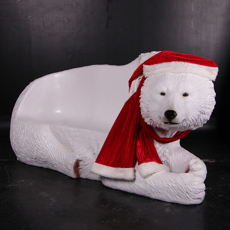 Made to Order: Christmas Bear Seat W/Hat/Scarf
