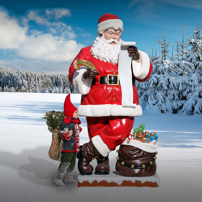 Made to Order: Santa 9ft w/ Wish List and Gifts