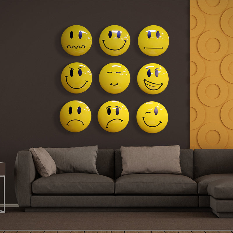 Made to Order: Emoji Faces Wall Decor - Set of 9