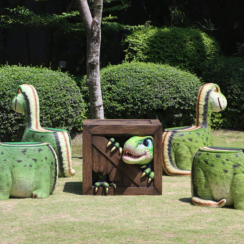 Made to Order: Peek-a-Boo Dinosaurs Table