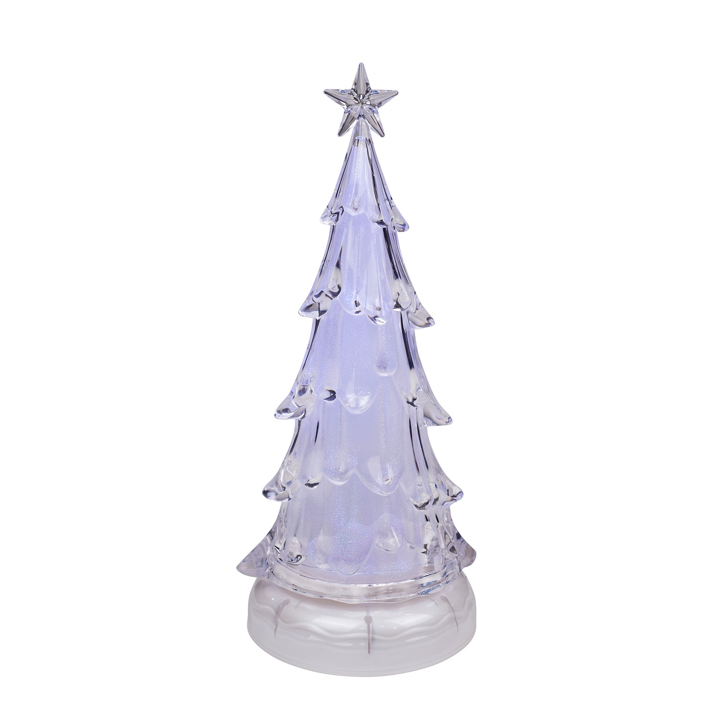 RGB LED Rotating Music Sparkle Tree with Water Inside (14.5 Inch)