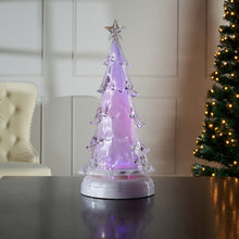 Load image into Gallery viewer, RGB LED Rotating Music Sparkle Tree with Water Inside (14.5 Inch)
