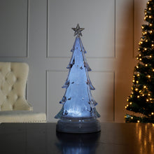 Load image into Gallery viewer, White LED Rotating Music Sparkle Tree with Water Inside (14.5 Inch)
