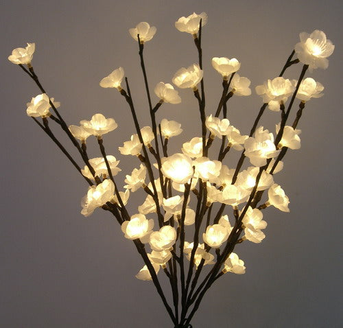 Floral Lights-White Plum Tree Battery-60Led,50Cm-2Pc Min & Up
