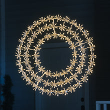Load image into Gallery viewer, 37459-C-L - Illuminating 840 LED White Metal Snowflake Garland Light
