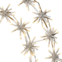 Load image into Gallery viewer, 37459-C-S - Illuminating 456 LED White Metal Snowflake Garland Light

