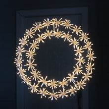 Load image into Gallery viewer, 37459-C-S - Illuminating 456 LED White Metal Snowflake Garland Light
