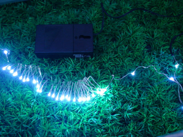 SALE: Led String - 9 Foot Long Battery Powered White LED Strip