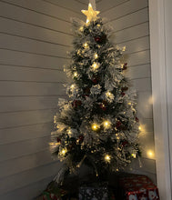 Load image into Gallery viewer, 37495-G6 - Christmas Tree Fiber Optic Snow with Cones &amp; Berries
