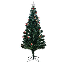 Load image into Gallery viewer, Green Frosted Christmas Tree - Multicolor Cones
