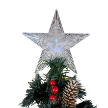 Load image into Gallery viewer, Green Frosted Christmas Tree - Multicolor Cones
