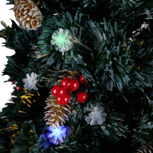 Load image into Gallery viewer, Green Frosted Christmas Tree - Multicolor Cones
