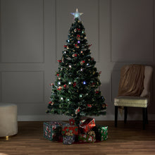 Load image into Gallery viewer, Green Frosted Christmas Tree - Multicolor Cones
