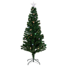 Load image into Gallery viewer, Green Christmas Tree with Star - Multicolor Lights
