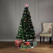 Load image into Gallery viewer, Green Christmas Tree with Star - Multicolor Lights
