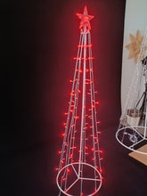 Load image into Gallery viewer, 37510-RD - LED Metal Decorative Tree with Top Star - Red
