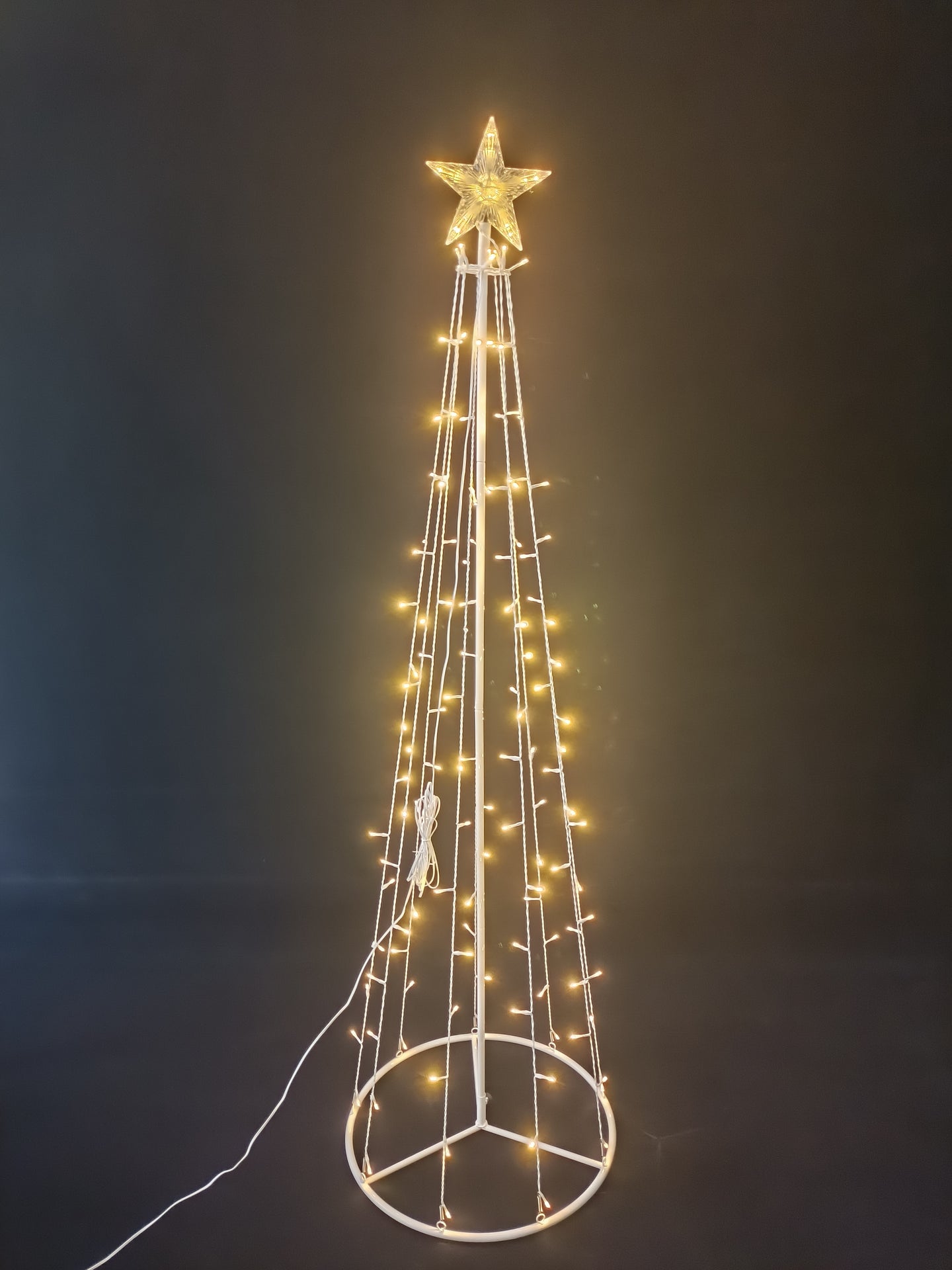 37510-WW - LED Metal Decorative Tree with Top Star - Warm White
