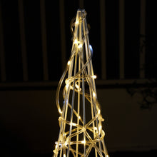 Load image into Gallery viewer, 37522-S - Twinkling 480 LED Christmas Cone Tree with Warm White &amp; Cold White Lights
